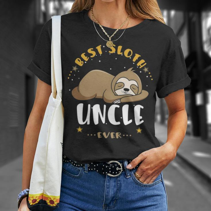Uncle Best Sloth Uncle Ever T-Shirt Gifts for Her