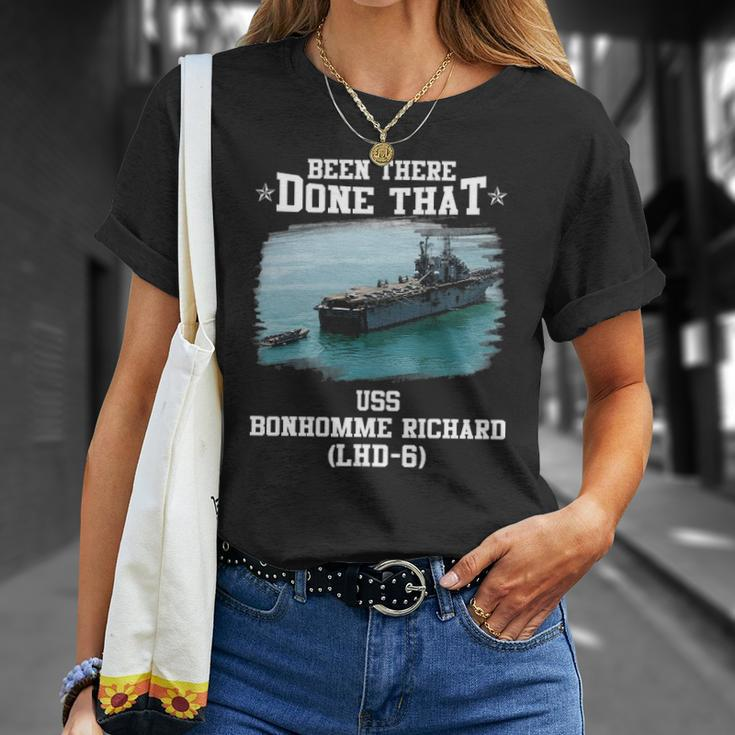 Uss Bonhomme Richard Lhd-6 Veterans Day Fathers Day Unisex T-Shirt Gifts for Her