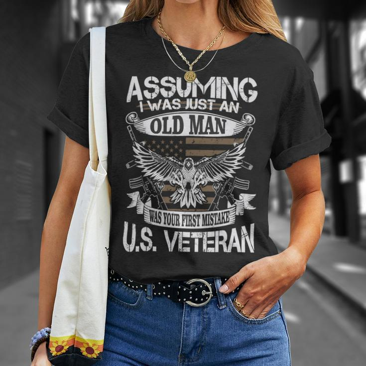 Veteran Us Veteran 204 Navy Soldier Army Military Unisex T-Shirt Gifts for Her