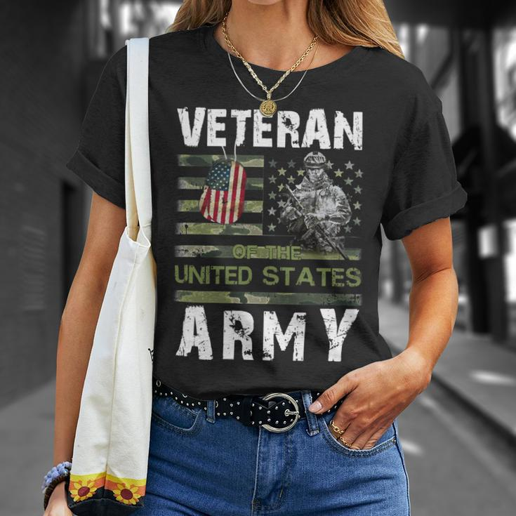 Veteran Veterans Day Us Army Veteran 8 Navy Soldier Army Military Unisex T-Shirt Gifts for Her