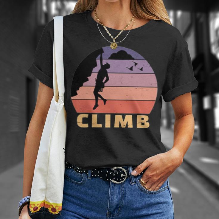 Vintage Retro Rock Climber 174 Shirt Unisex T-Shirt Gifts for Her