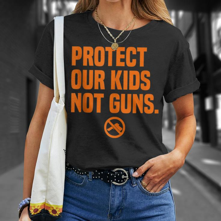 Wear Orange Protect Our Kids Not Guns End Gun Violence Unisex T-Shirt Gifts for Her