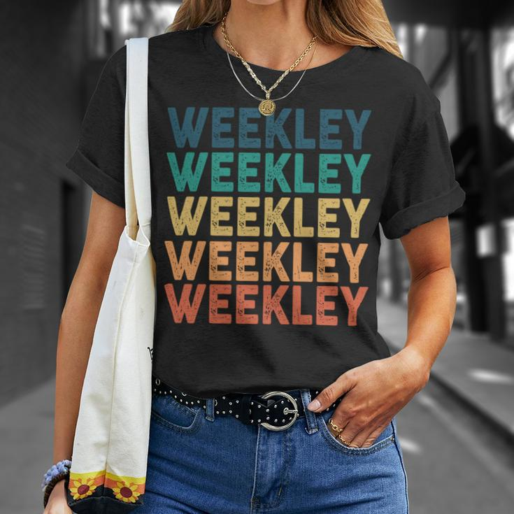 Weekley Name Shirt Weekley Family Name Unisex T-Shirt Gifts for Her