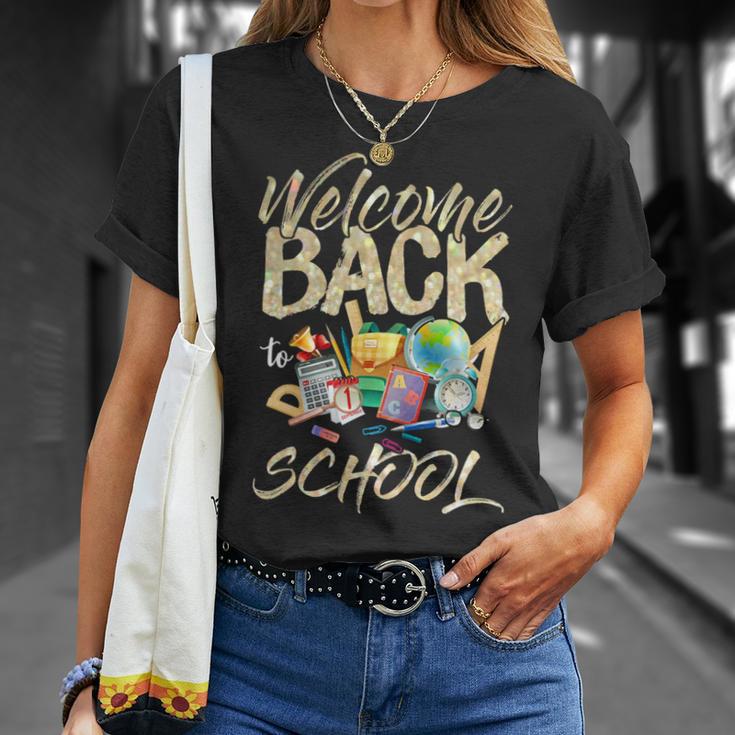 Welcome Back To School Funny Teachers 489 Shirt Unisex T-Shirt Gifts for Her