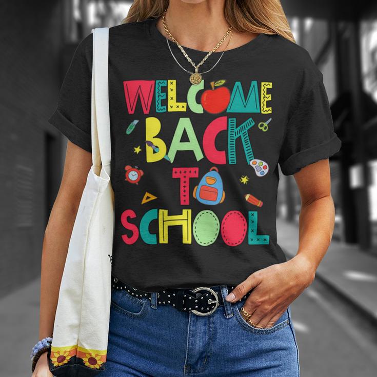 Welcome Back To School Happy First Day 488 Shirt Unisex T-Shirt Gifts for Her