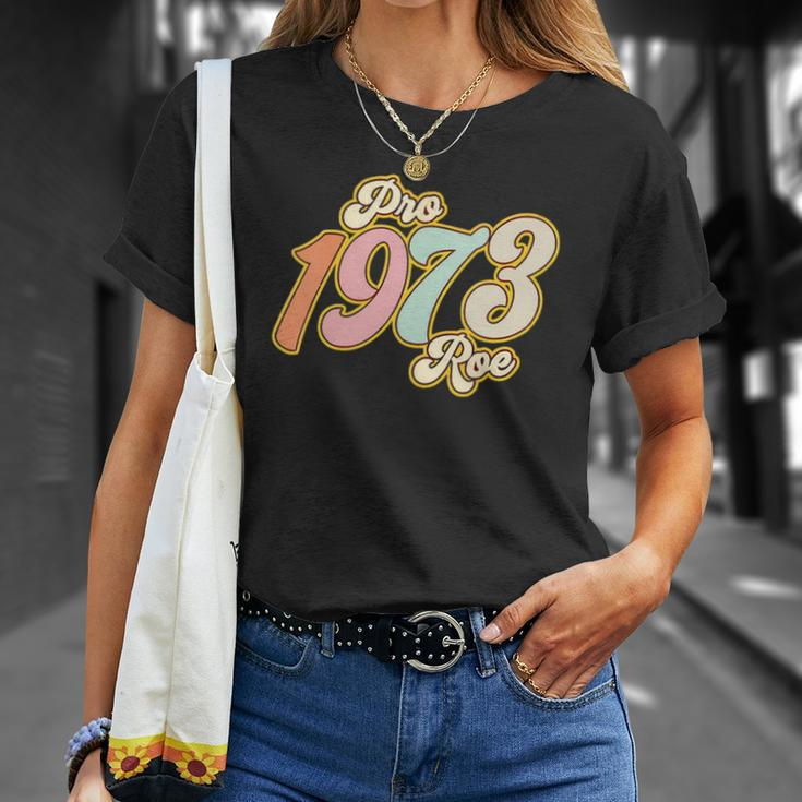 Womens Pro 1973 Roe Mind Your Own Uterus Retro Groovy Womens Unisex T-Shirt Gifts for Her