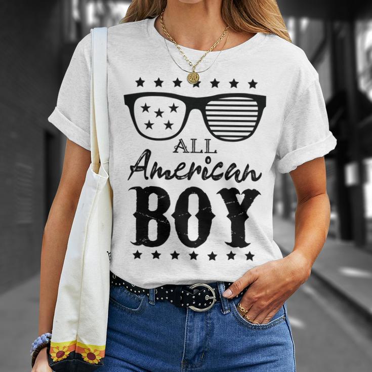 All American Boy 4Th Of July Boys Kids Sunglasses Family Unisex T-Shirt Gifts for Her