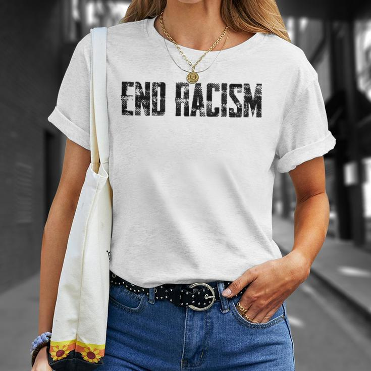Civil Rights End Racism Mens Protestor Anti-Racist Unisex T-Shirt Gifts for Her