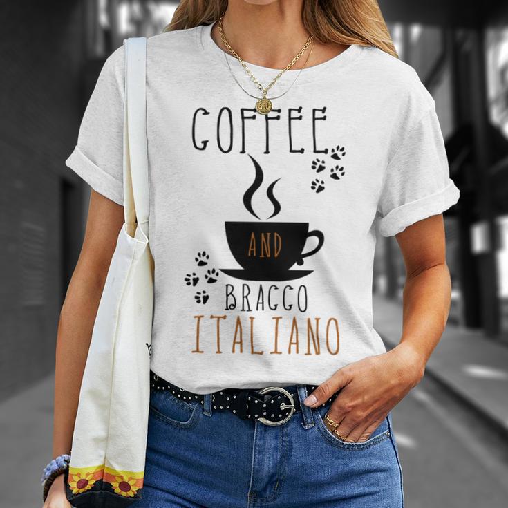 Coffee And Bracco Italiano Unisex T-Shirt Gifts for Her