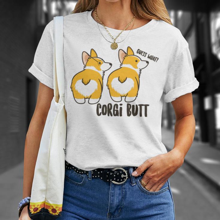 Corgi Set Sticker Design Funny Corgi Set Stickers Unisex T-Shirt Gifts for Her