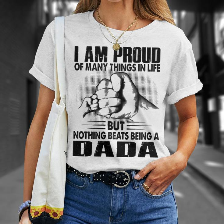 Dada Grandpa Nothing Beats Being A Dada T-Shirt Gifts for Her