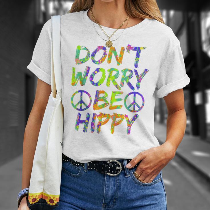 Donut Worry Be Happy Unisex T-Shirt Gifts for Her