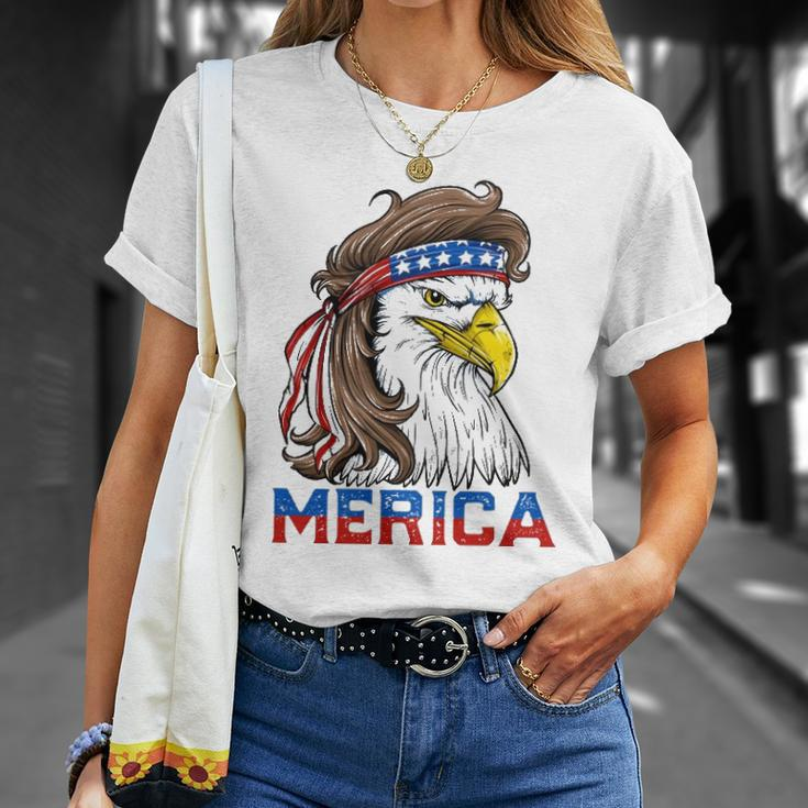 Eagle Mullet 4Th Of July American Flag Merica Usa Essential Unisex T-Shirt Gifts for Her