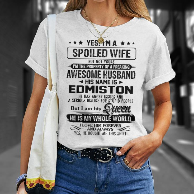 Edmiston Name Spoiled Wife Of Edmiston T-Shirt Gifts for Her