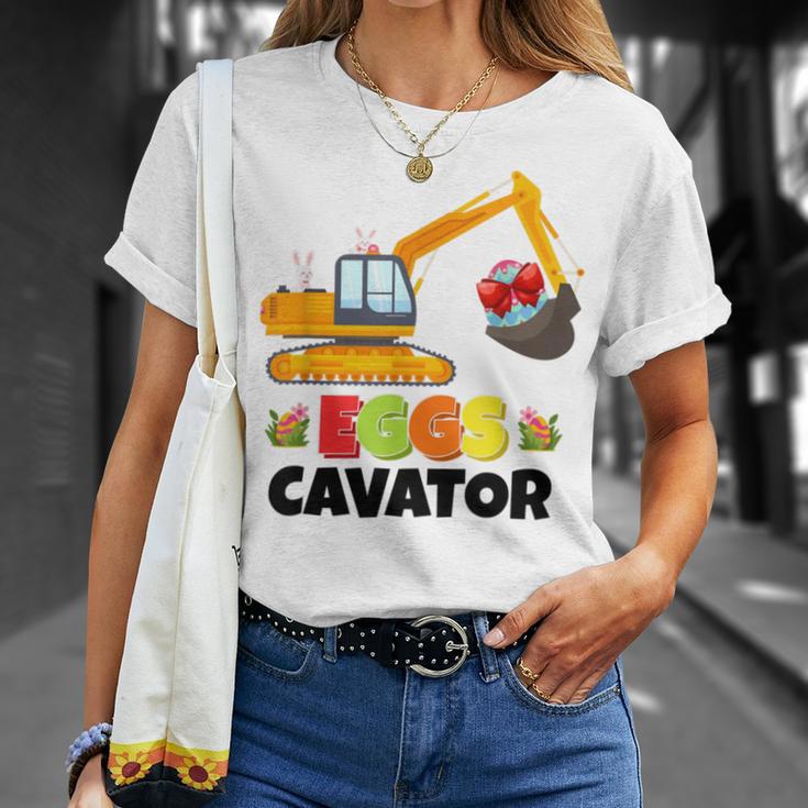 Excavator Shirts For Toddler Boys Girls Easter Eggs Cavator Unisex T-Shirt Gifts for Her