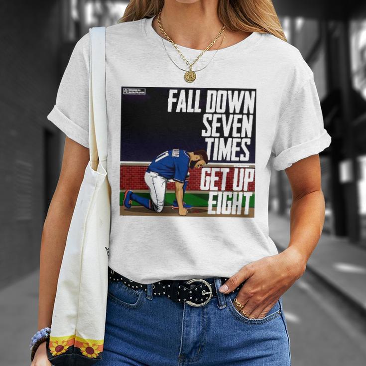 Fall Down Seven Times Get Up Eight 2022 Kevin Pillar Unisex T-Shirt