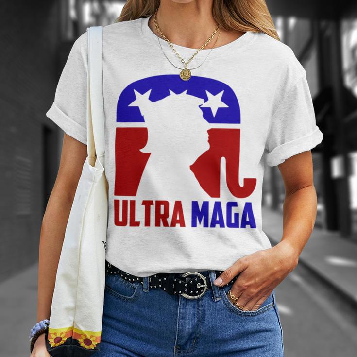 Funny Ultra Maga Gift For Americans Trump Biden Lover Unisex T-Shirt Gifts for Her