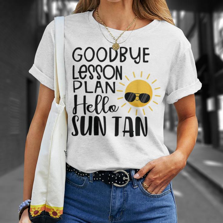 Good Bye School Hello Summer Unisex T-Shirt Gifts for Her