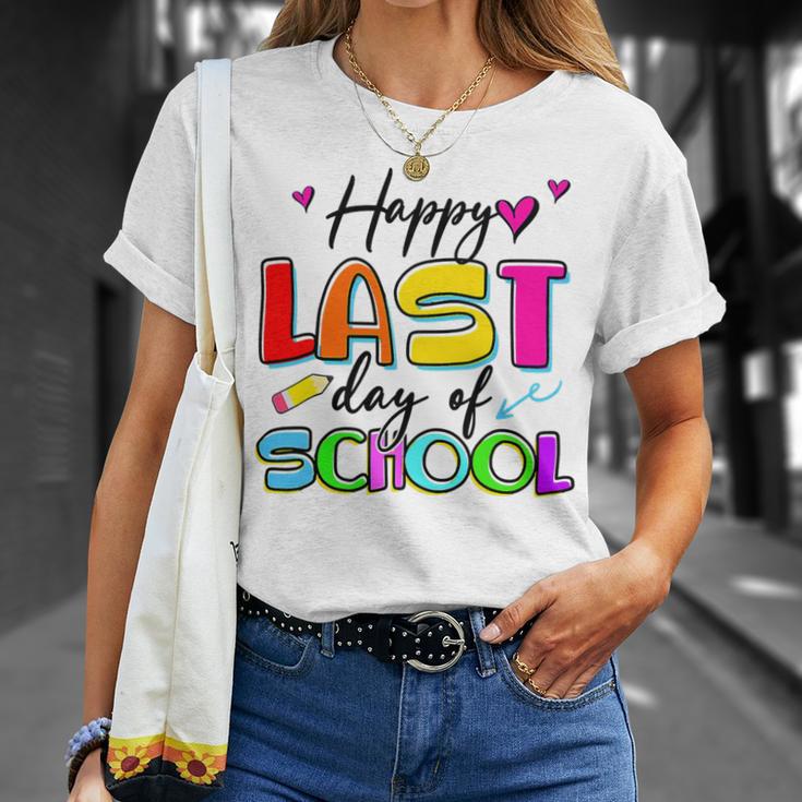 Happy Last Day Of School Graduation Students And Teacher Unisex T-Shirt Gifts for Her