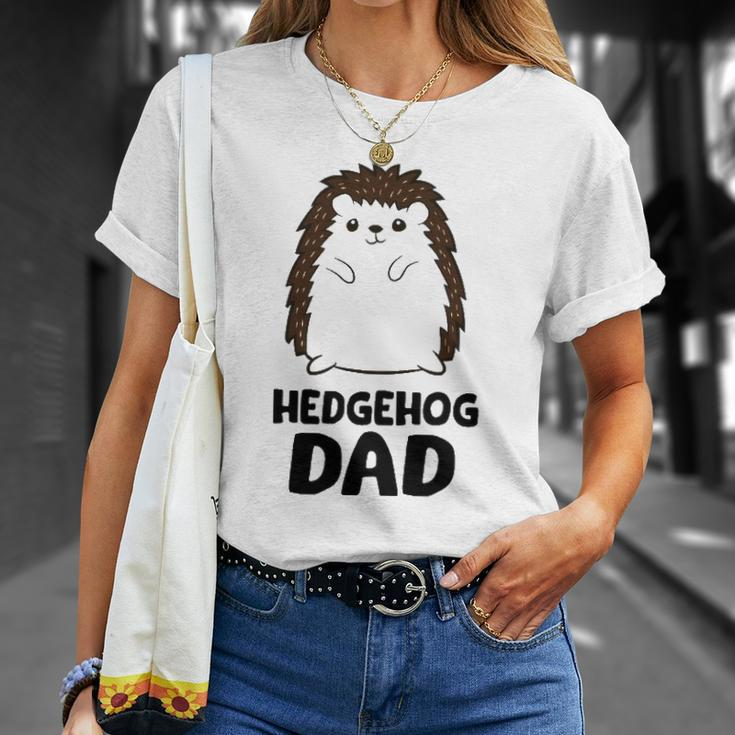 Hedgehog Dad Fathers Day Cute Hedgehog Unisex T-Shirt Gifts for Her