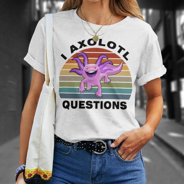 I Axlotl Questions Cute Axlotl V3 Unisex T-Shirt Gifts for Her