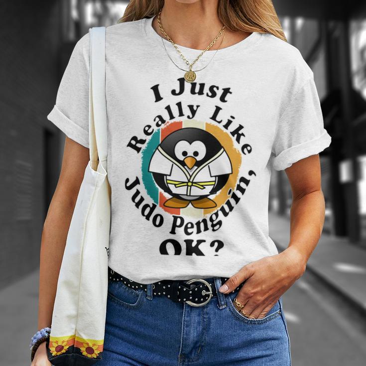 I Really Like Judo Penguin Ok Unisex T-Shirt Gifts for Her