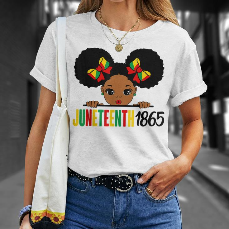Junenth Celebrating 1865 Cute Black Girls Kids Unisex T-Shirt Gifts for Her