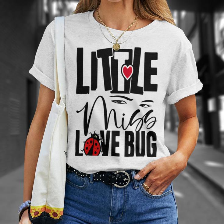 Little Miss Love Bug Unisex T-Shirt Gifts for Her