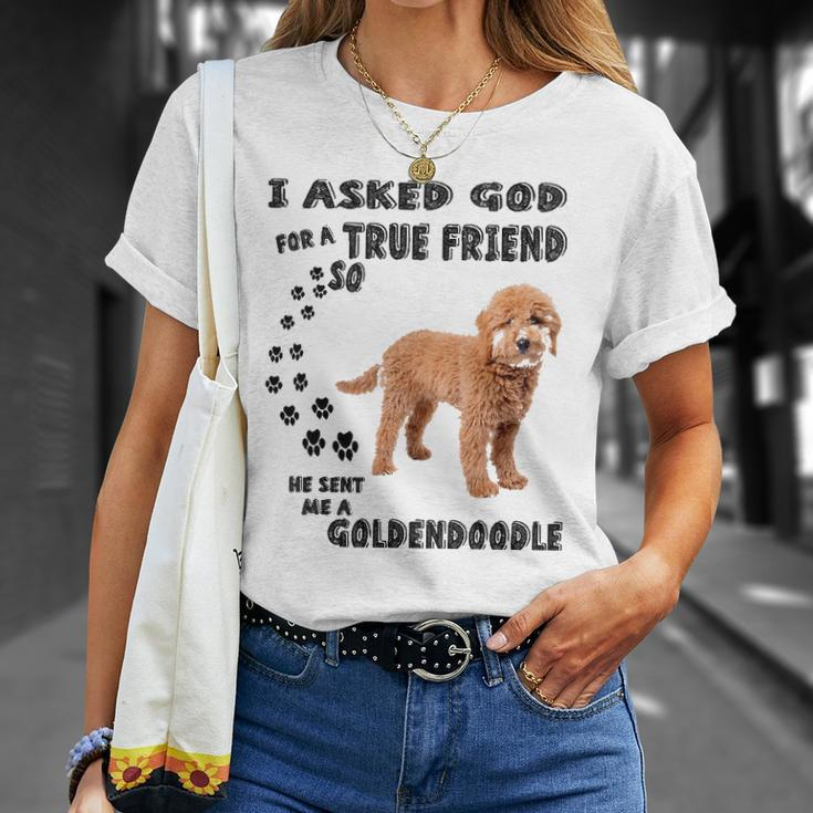 Mini Goldendoodle Quote Mom Doodle Dad Art Cute Groodle Dog Unisex T-Shirt Gifts for Her