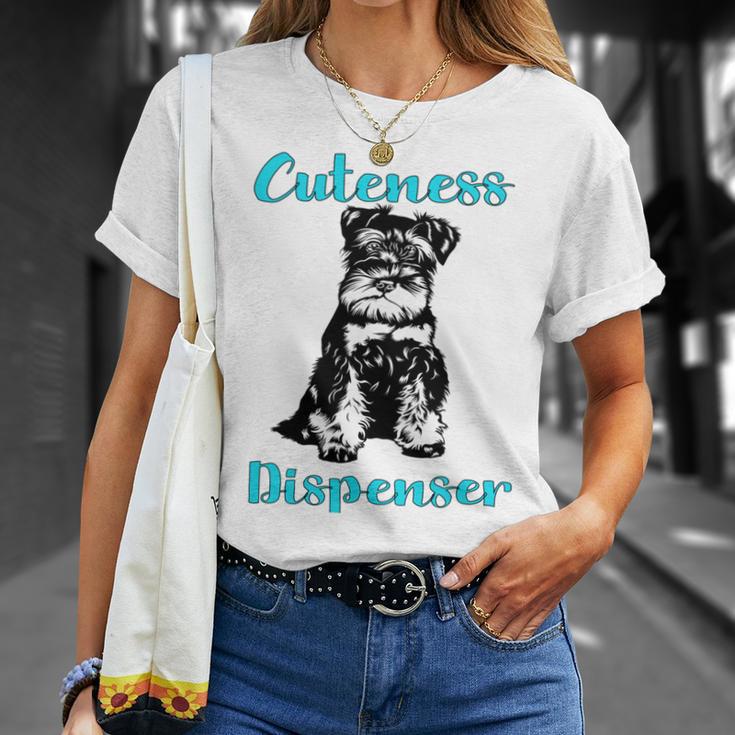 Miniature Schnauzer At Home Cuteness Dispenser Multi Tasking Dog Unisex T-Shirt Gifts for Her