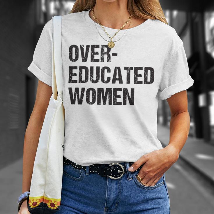 Over Educated Women V2 Unisex T-Shirt Gifts for Her