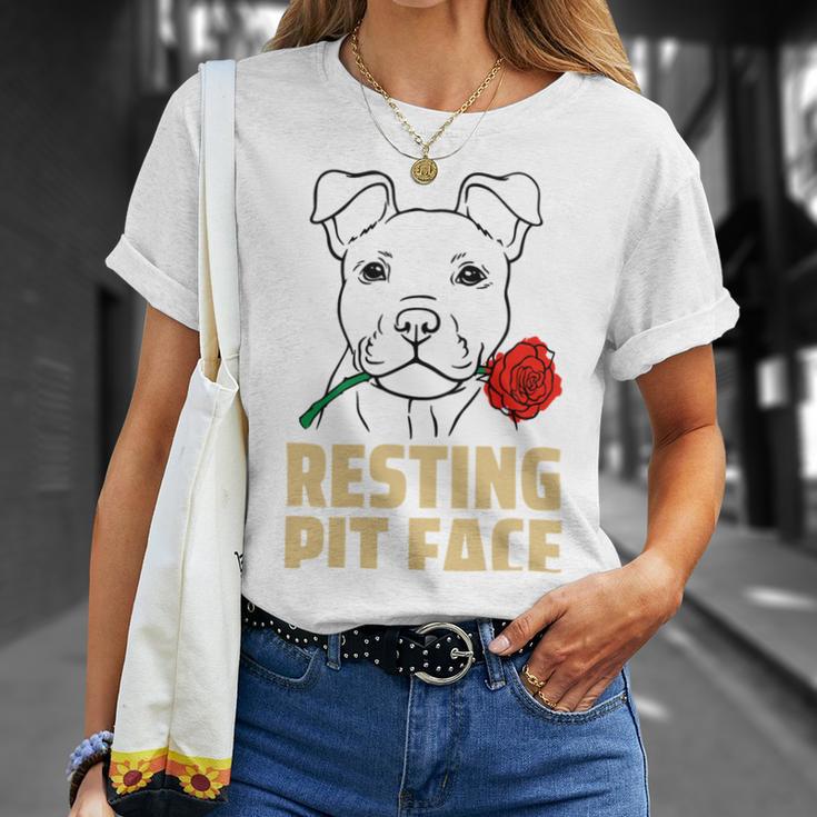 Pitbull Love I Love My Cute Pitbull 785 Shirt Unisex T-Shirt Gifts for Her