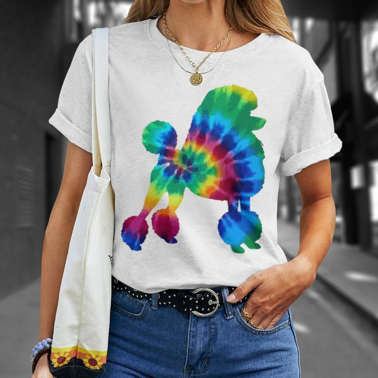 Poodle Tie Dye Vintage Hippie Dog Mom Dad Poodle Unisex T-Shirt Gifts for Her