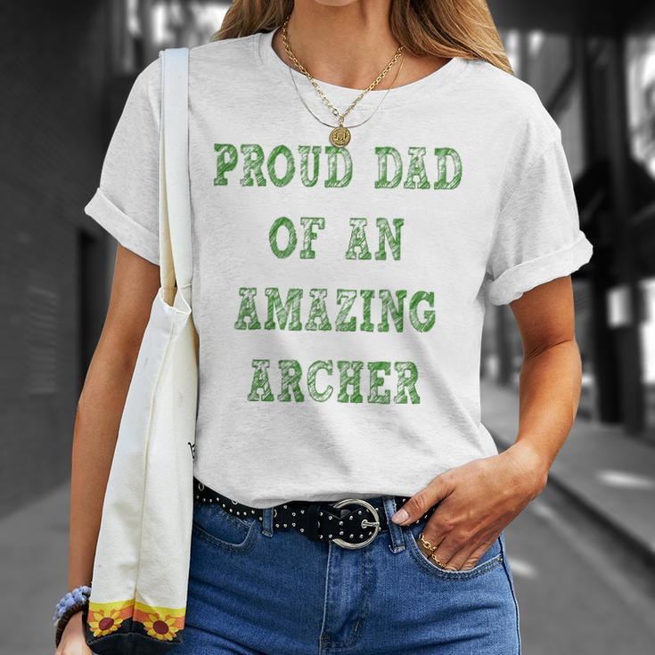 Proud Dad Of An Amazing Archer School Pride Unisex T-Shirt Gifts for Her