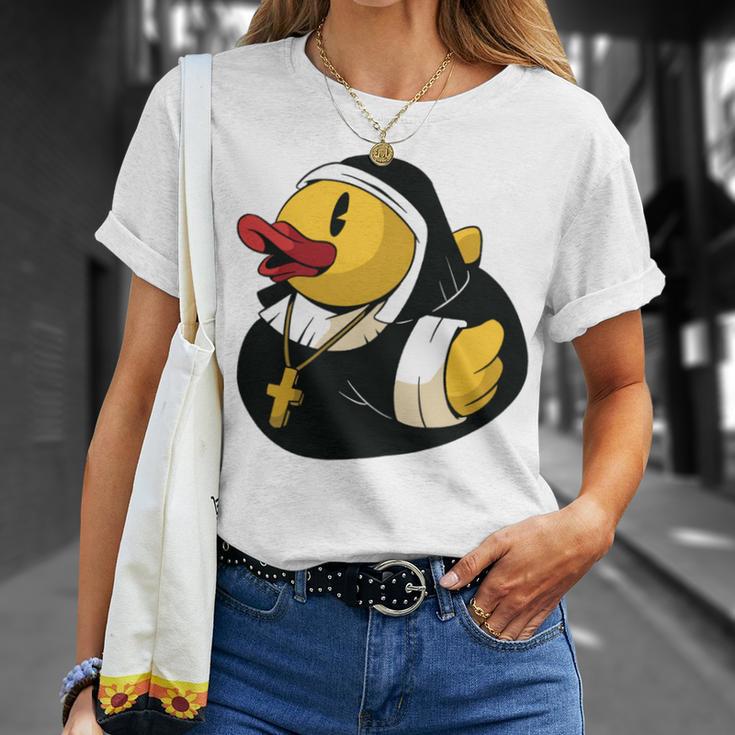 Rubber Duck Nun Unisex T-Shirt Gifts for Her