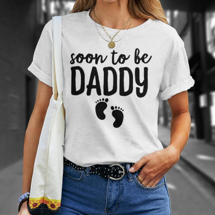 Soon To Be Daddy Funny Pregnancy Announcement Dad Father Unisex T-Shirt Gifts for Her