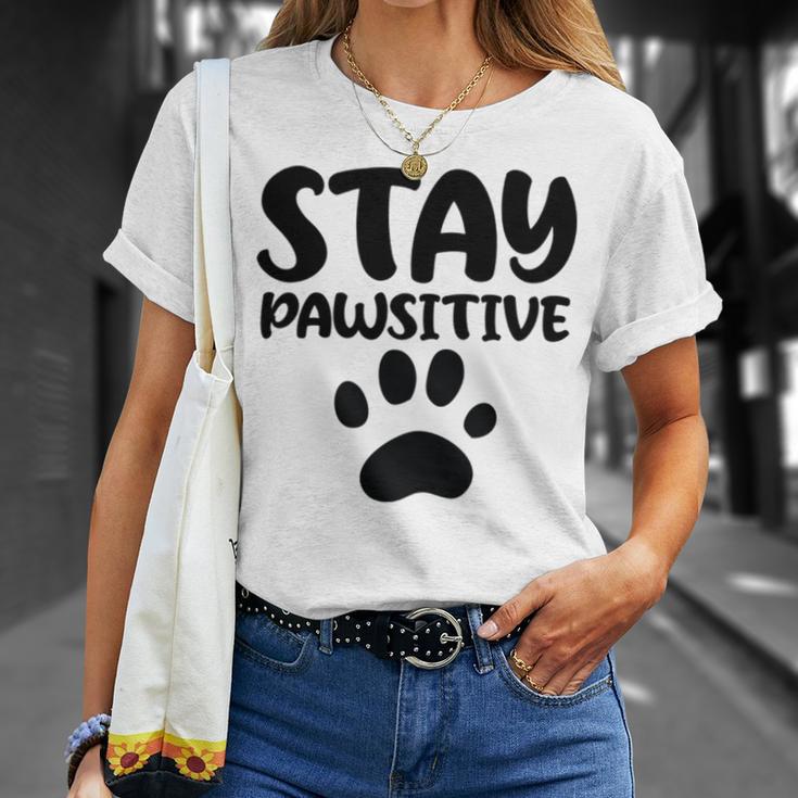 Stay Pawsitive 96 Trending Shirt Unisex T-Shirt Gifts for Her