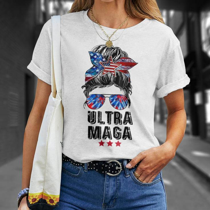 Ultra Mega Messy Bun 2022 Proud Ultra-Maga We The People Unisex T-Shirt Gifts for Her