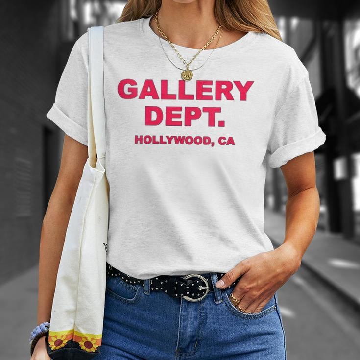 Womens Gallery Dept Hollywood Ca Clothing Brand Gift Able Unisex T-Shirt Gifts for Her
