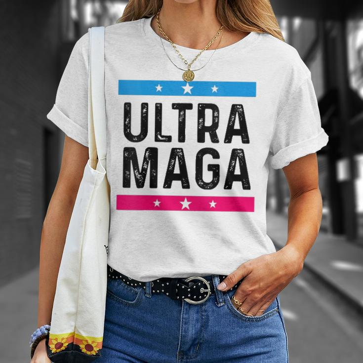 Womens Ultra Mega Patriotic Trump Republicans Conservatives Vote Trump Unisex T-Shirt Gifts for Her