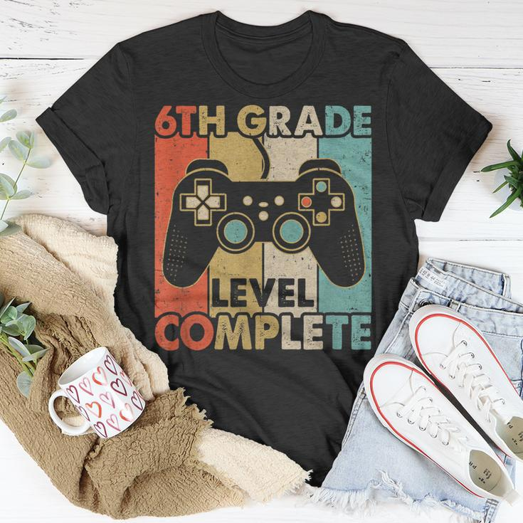 6Th Grade Graduation Level Complete Video Games Boy Kids Unisex T-Shirt Funny Gifts