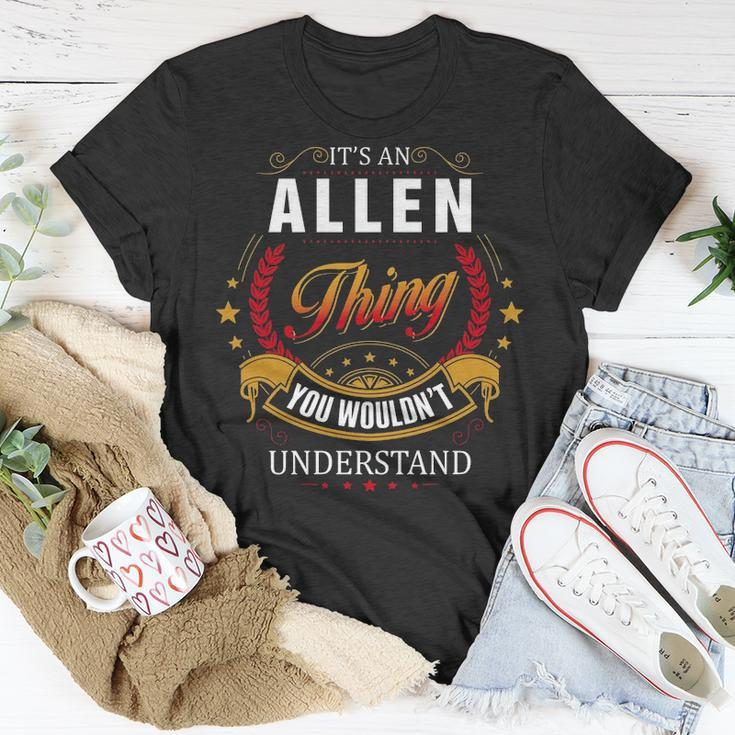 Allen Shirt Family Crest AllenShirt Allen Clothing Allen Tshirt Allen Tshirt For The Allen T-Shirt Funny Gifts