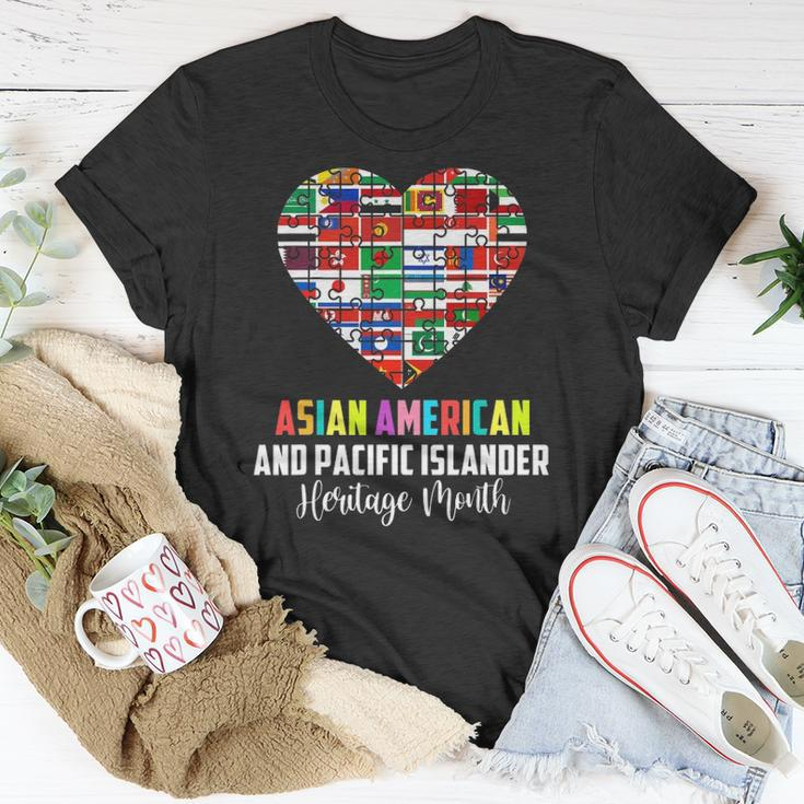 Asian American And Pacific Islander Heritage Month Heart Unisex T-Shirt Unique Gifts
