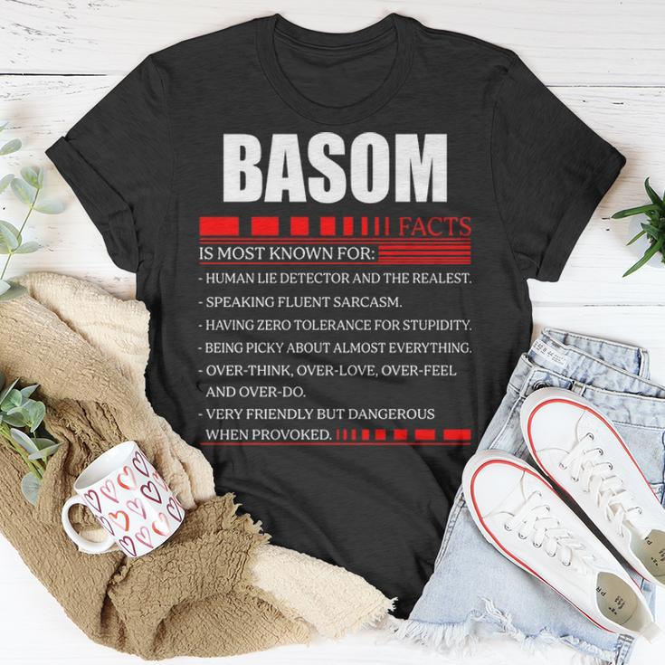 Basom Fact Fact T Shirt Basom Shirt For Basom Fact Unisex T-Shirt ...