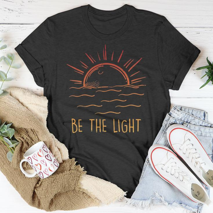 Be The Light - Let Your Light Shine - Waves Sun Christian Unisex T-Shirt Unique Gifts