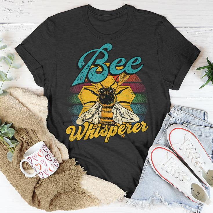 Bee Bee Bee Whisperer Vintage Retro Style Honeybee Hives Unisex T-Shirt Unique Gifts