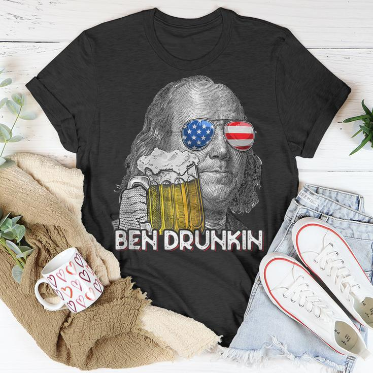 Ben Drankin Drunking Funny 4Th Of July Beer Men Woman Unisex T-Shirt Funny Gifts