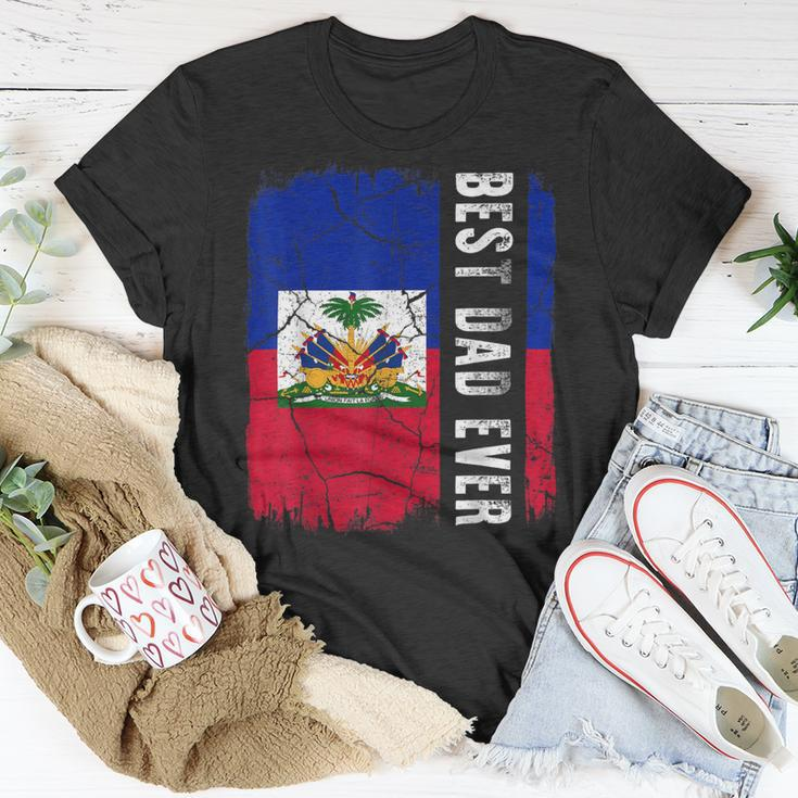 Best Haitian Dad Ever Haiti Daddy Fathers Day Unisex T-Shirt Unique Gifts
