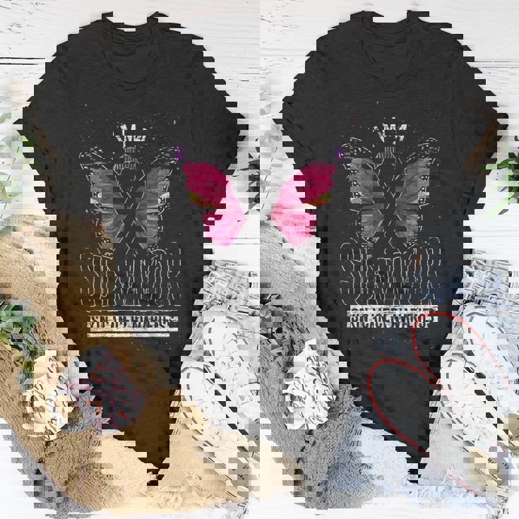 Cancer Survivor Butterfly Melanoma Awareness Skin Cancer T-shirt Personalized Gifts Cancer Survivor Butterfly Melanoma Awareness Skin Cancer T-shirt Personalized Gifts