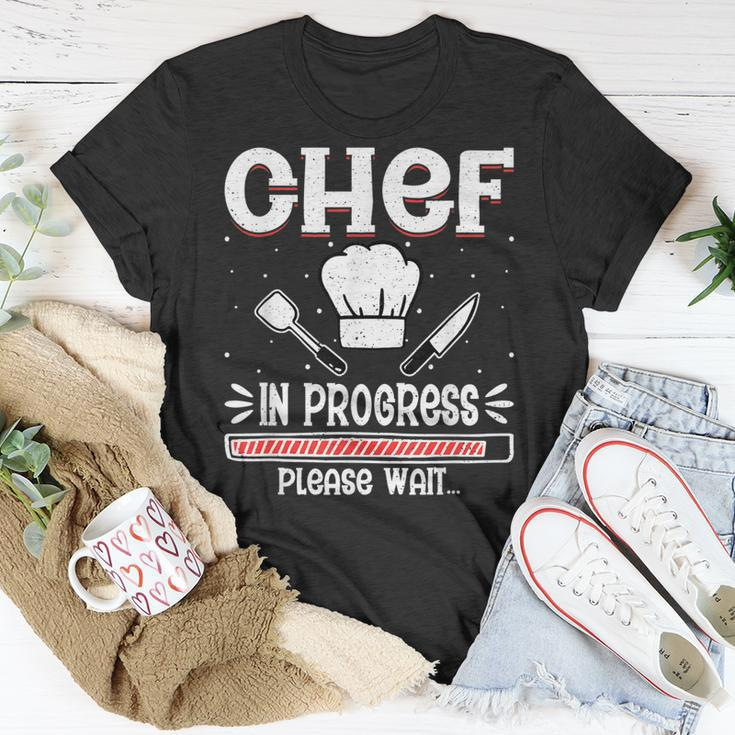 Chef In Progress Cook Sous Chef Culinary Cuisine Student T-shirt Personalized Gifts